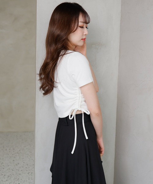 「LIPSERVICE」 半袖Tシャツ FREE ホワイト レディース_画像2