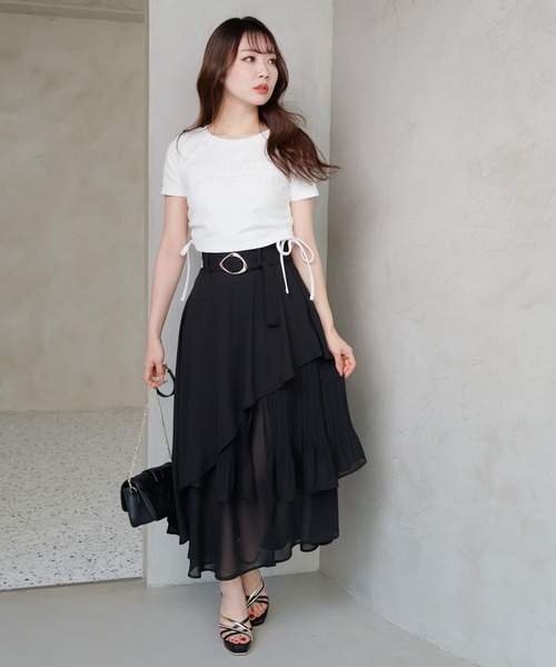 「LIPSERVICE」 半袖Tシャツ FREE ホワイト レディース_画像3