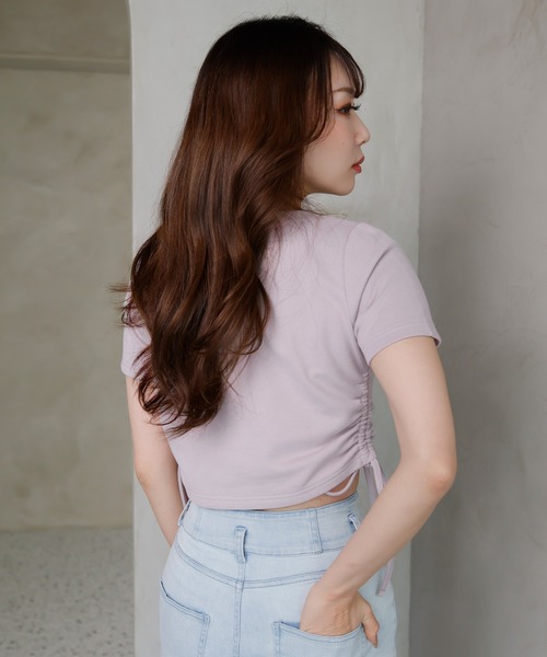 「LIPSERVICE」 半袖Tシャツ FREE ホワイト レディース_画像7