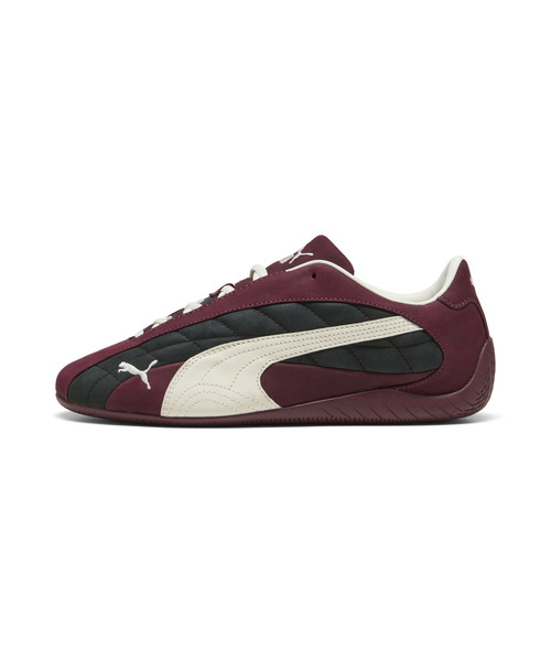 ・PUMA｜Speedcat Plus Quilted Suede/ プーマ/スピードキャット プラス キルテッド スエード/ブラックｘフロステッドアイボリー # PUMA（プーマ） スニーカー ユニセックス SPEEDCAT PLUS QUILTED