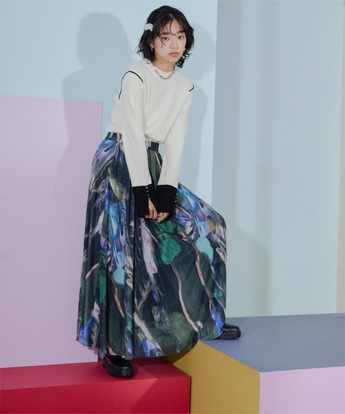 「miette」 長袖ニット FREE ブラック レディース_画像3