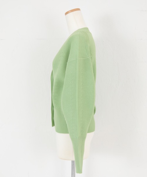 「titivate」 カーディガン L ライトグリーン レディース_画像9