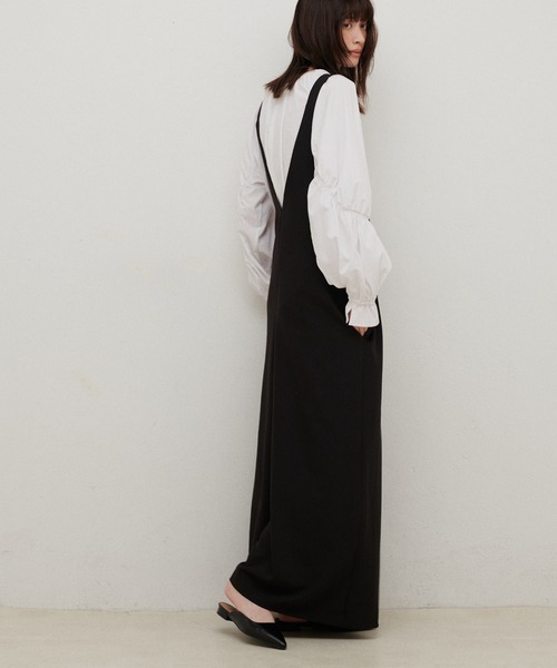 「LARUTA」 オーバーオール FREE ブラック レディース_画像2