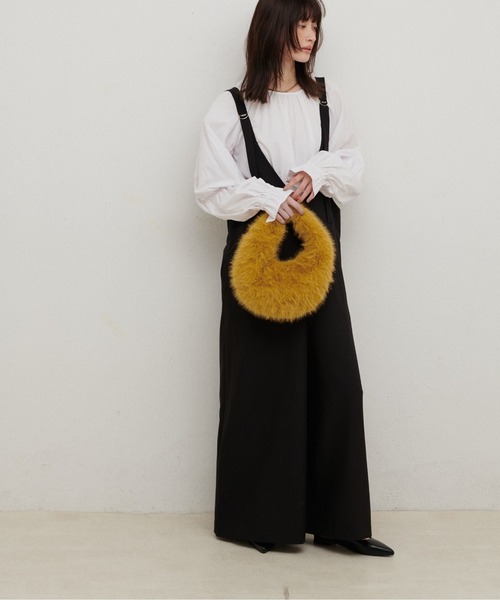 「LARUTA」 オーバーオール FREE ブラック レディース_画像6