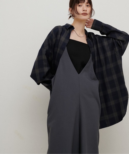 「LARUTA」 オーバーオール FREE ブラック レディース_画像9