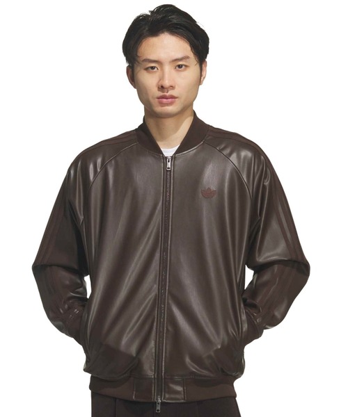 adidas（アディダス） コート ジャケット adidas SST PLEATHER TRACK