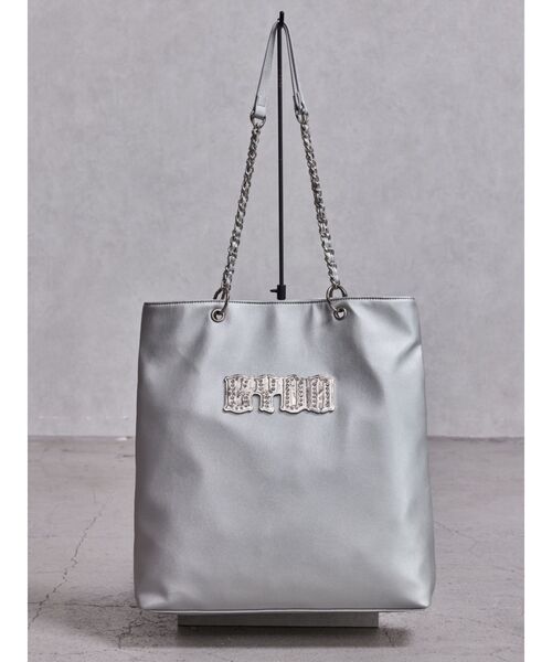 GYDA（ジェイダ） トートバッグ GYDAbijouプレートチェーントートBAG 