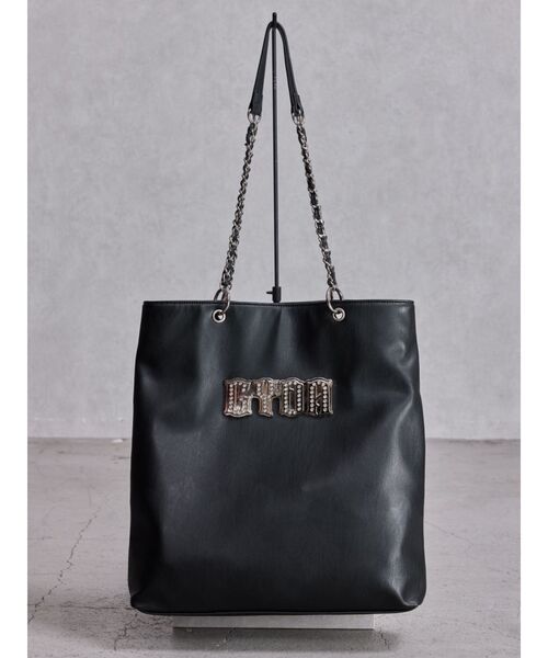GYDA（ジェイダ） トートバッグ GYDAbijouプレートチェーントートBAG 