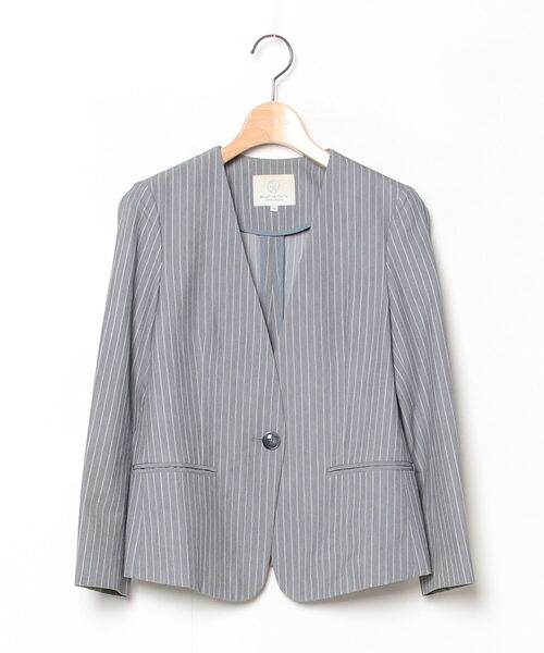 BEAUTY＆YOUTH UNITED ARROWS ノーカラージャケット SMALL グレー