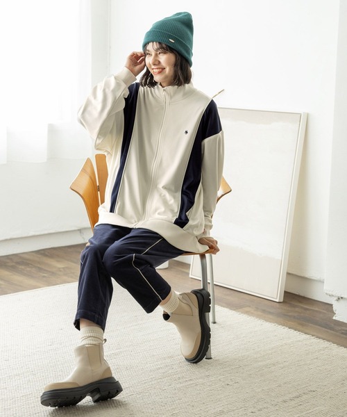 「niko and...」 イージーパンツ LARGE ネイビー レディースの画像5