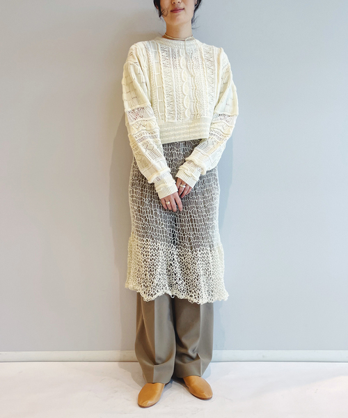 ODAKHA（オダカ） ニット セーター CRAZY ショートニット OH25AWKN11