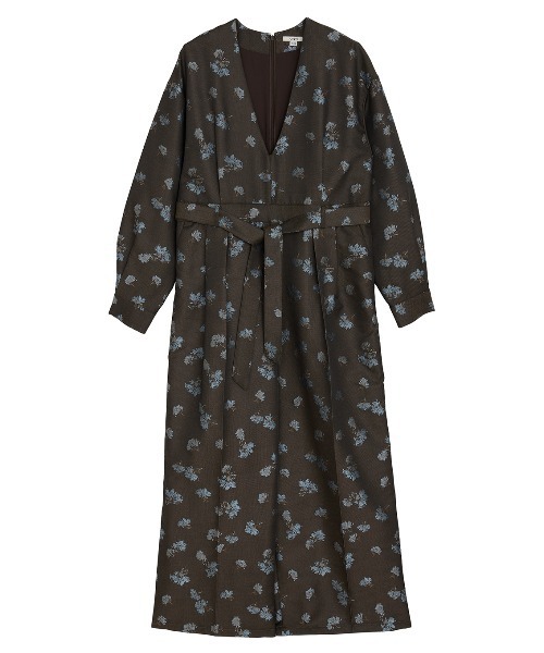 Ameri（アメリ） サロペット オーバーオール POSEY BLOOM JACQUARD
