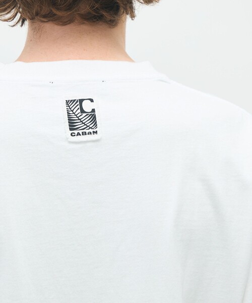 「CABaN」 半袖Tシャツ M ホワイト メンズ_画像7