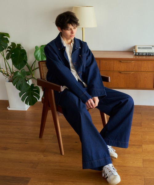 Camphor wood デニムジャケット MEDIUM インディゴブルー メンズ