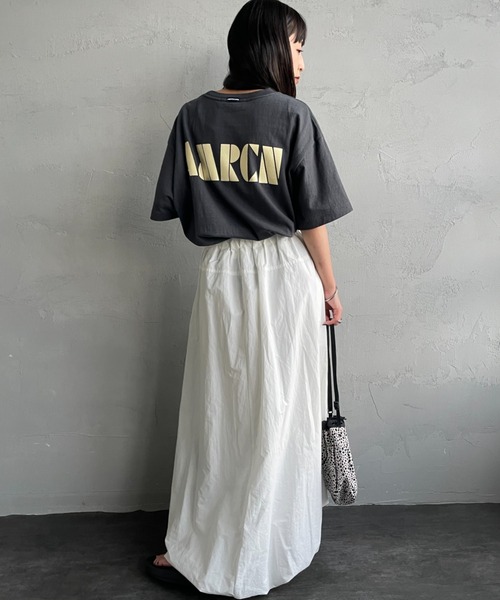 tシャツ 「Americana/アメリカーナ」 別注 AMRCN バックプリント Tシャツ「追加」 レディースの画像
