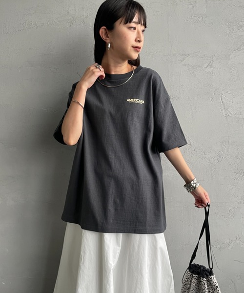 AMERICANA（アメリカーナ） tシャツ 別注 AMRCN バックプリント T