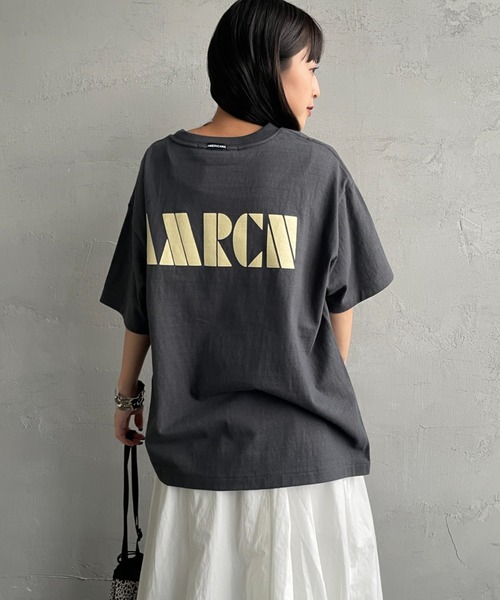 AMERICANA（アメリカーナ） tシャツ 別注 AMRCN バックプリント T