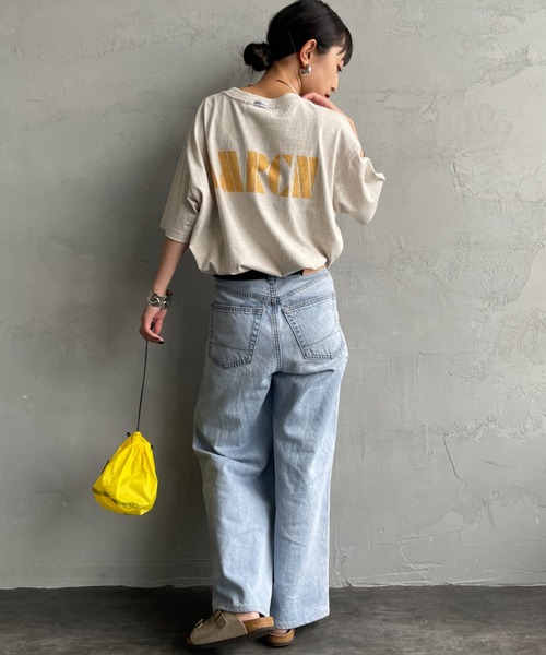 tシャツ 「Americana/アメリカーナ」 別注 AMRCN バックプリント Tシャツ「追加」 レディースの画像