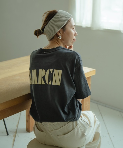 tシャツ 「Americana/アメリカーナ」 別注 AMRCN バックプリント Tシャツ「追加」 レディースの画像
