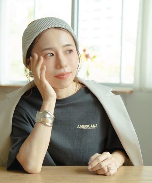 AMERICANA（アメリカーナ） tシャツ 別注 AMRCN バックプリント T