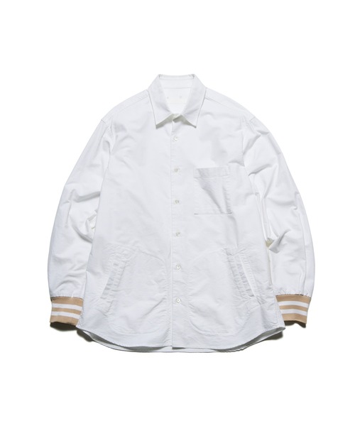 SOPHNET.（ソフネット） シャツ RIBBED REGULAR COLLAR SHIRT メンズ