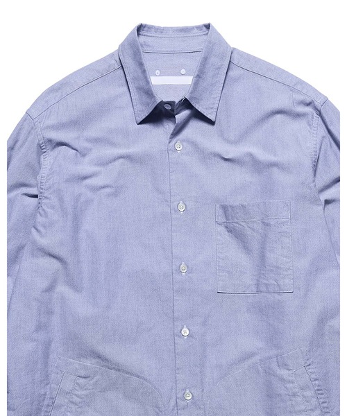 SOPHNET.（ソフネット） シャツ RIBBED REGULAR COLLAR SHIRT メンズ