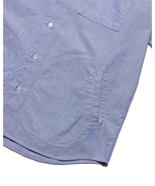 SOPHNET.（ソフネット） シャツ RIBBED REGULAR COLLAR SHIRT メンズ
