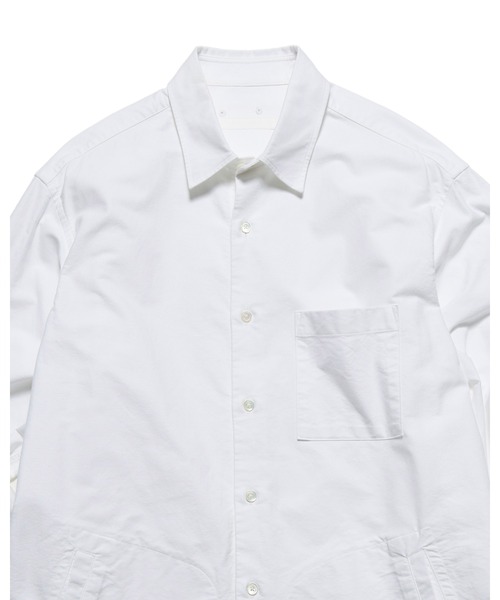 SOPHNET.（ソフネット） シャツ RIBBED REGULAR COLLAR SHIRT メンズ