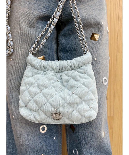 新品未使用 EVRIS ショルダーミニBAG EVRIS（エヴリス） ショルダーバッグ バッグ キルティングチェーンミニ
