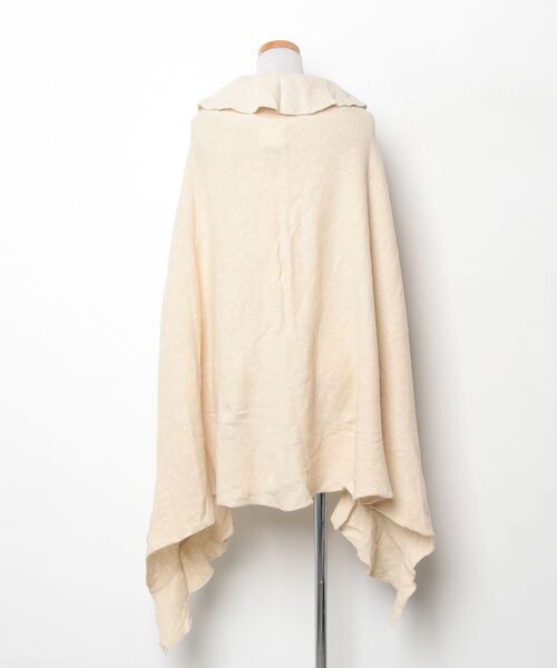 「MACPHEE」 フリルポンチョ 1 ベージュ レディース_画像2