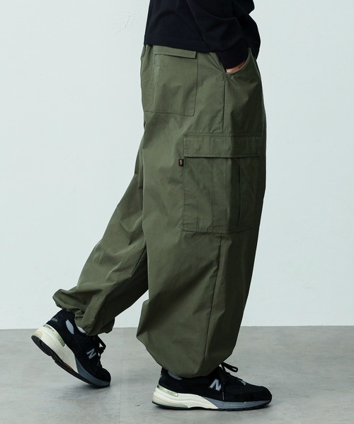 ALPHA INDUSTRIES ワークパンツ M オリーブグリーン Alpha Industries（アルファ・インダストリーズ） カーゴパンツ MEDIUM