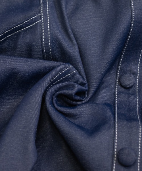「CLETTE」 半袖ワンピース LL ネイビー レディース_画像3