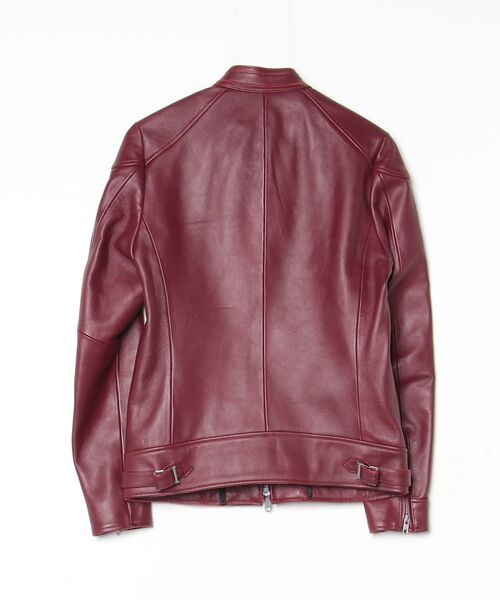 「BUFFALO BOBS」 レザーブルゾン 1/S レッド メンズ_画像2