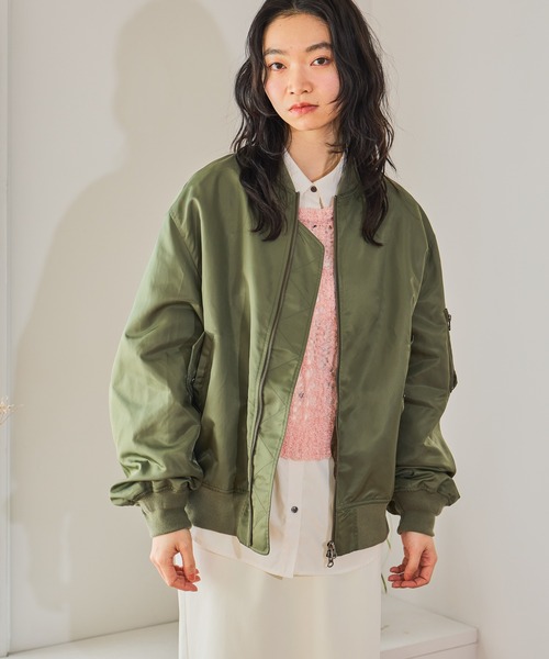 JUSGLITTY 2024モデル ＭＡ－１春物 ブルゾン ジャスグリッティー JUSGLITTY（ジャスグリッティー）の「撥水ショートブルゾン（その他