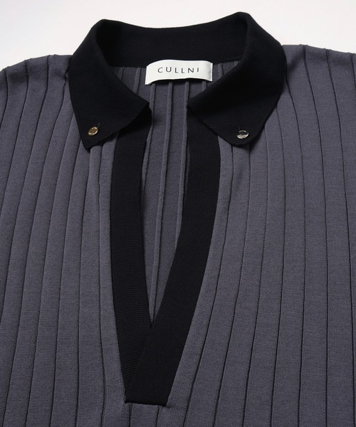 CULLNI（クルニ） セーター ニット Wide Rib Skipper Collar Knit