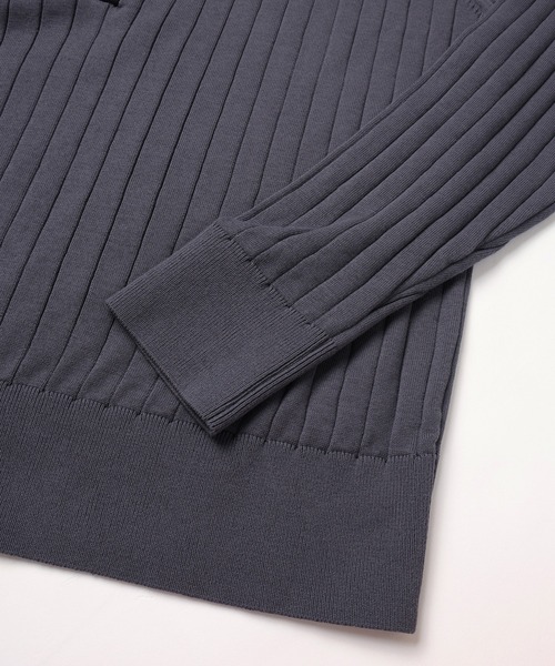セーター ニット Wide Rib Skipper Collar Knit Pullover メンズ レディースの画像