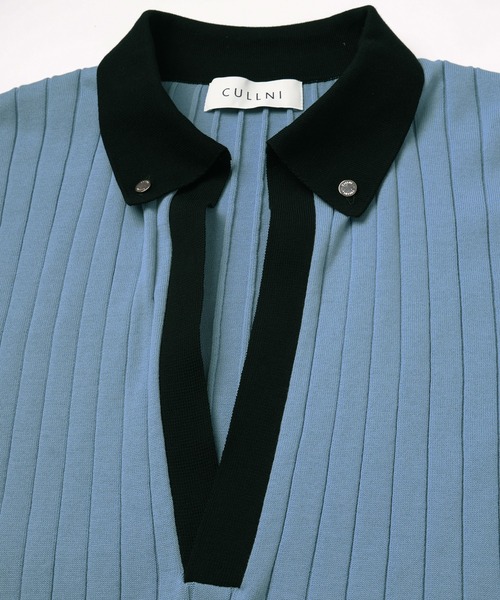 CULLNI（クルニ） セーター ニット Wide Rib Skipper Collar Knit