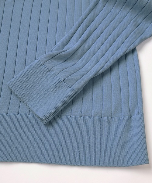 セーター ニット Wide Rib Skipper Collar Knit Pullover メンズ レディースの画像