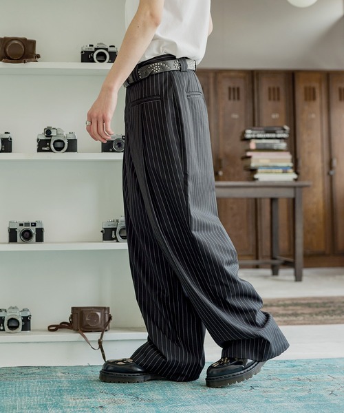 「Bleme」 スラックス M ブラック メンズ_画像3