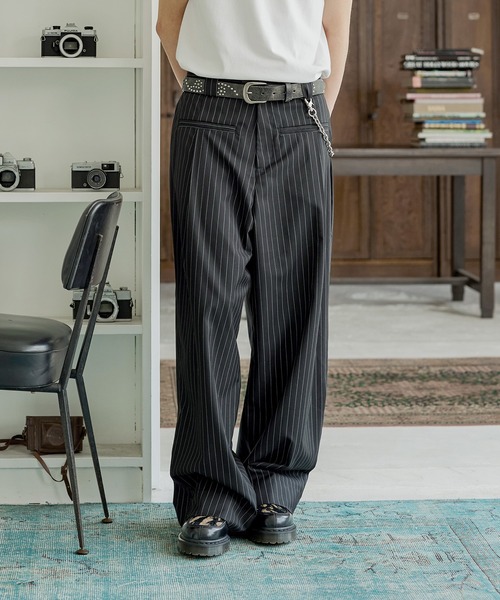 「Bleme」 スラックス M ブラック メンズ_画像5