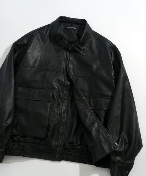 ミリタリージャケット モッズコート 2WAY ヴィンテージライク PU