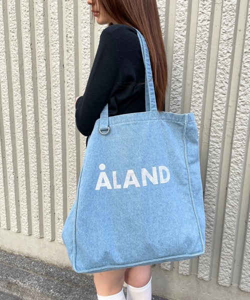 ALAND トートバッグ 「UNISEX」ALAND／ウォッシュデニムマチトート