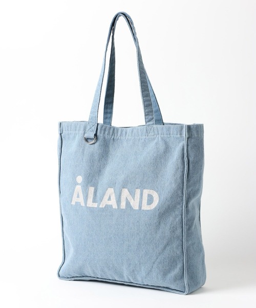 ALAND トートバッグ 「UNISEX」ALAND／ウォッシュデニムマチトート
