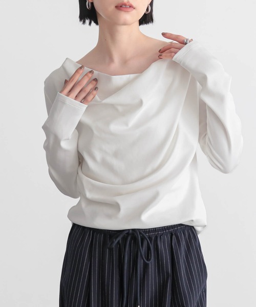 トップス c... for/c（フォーシー） tシャツ ドレープトップス「サスティナブル