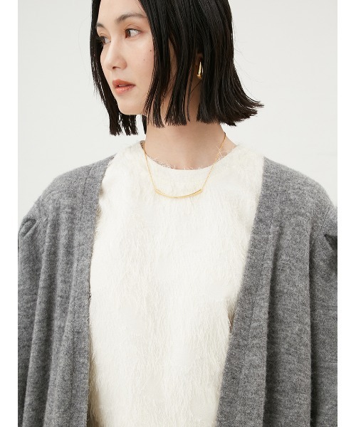 「Mila Owen」 ニットカーディガン 0 グレー レディース_画像8