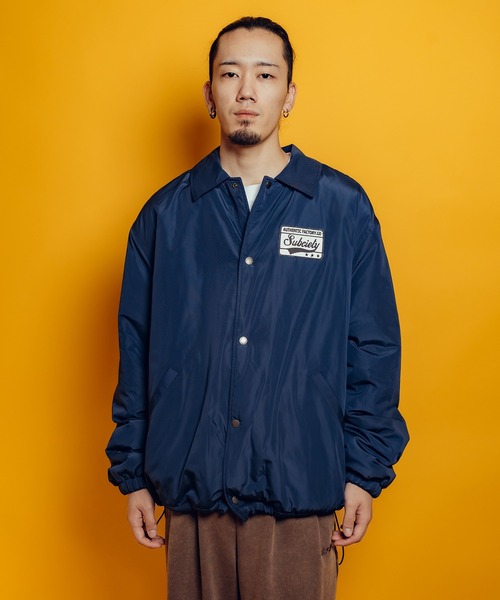 「Subciety」 コーチジャケット X-LARGE ブラック メンズの画像