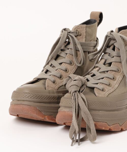 「CONVERSE」 ハイカットスニーカー 5 カーキ メンズ_画像4