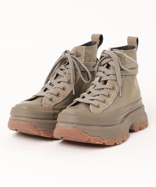 「CONVERSE」 ハイカットスニーカー 5 カーキ メンズ_画像5