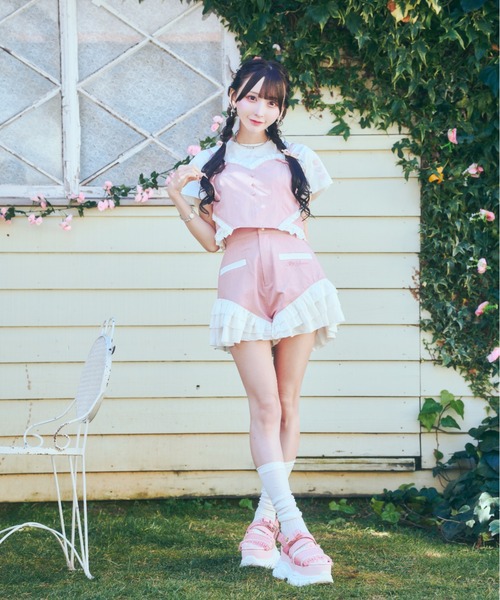 ReAmour パンツ フリルロゴパンツ レディース : ZOZOTOWN Yahoo!店
