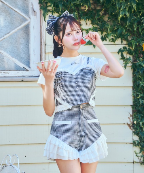 tahila store タリアストア購入　フリルパンツ　vintage ReAmour パンツ フリルロゴパンツ レディース : ZOZOTOWN Yahoo!店